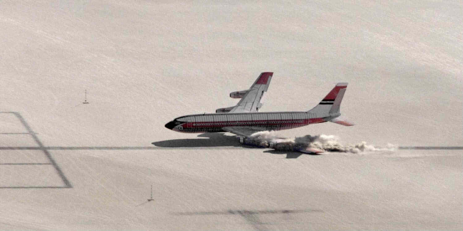 An intentionally crashed, remotely controlled Boeing 720 aircraft to acquire data.