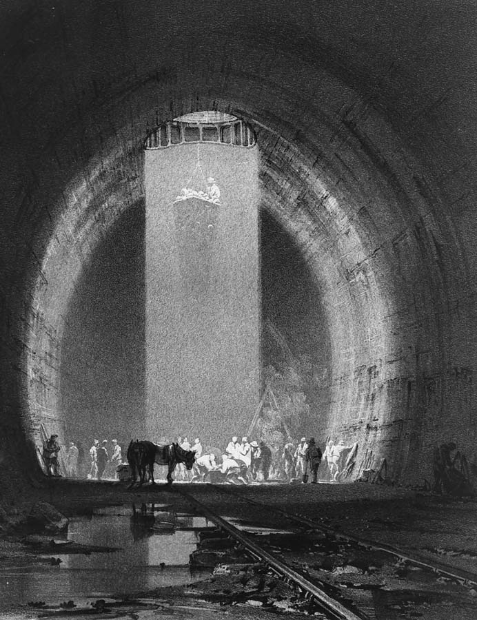Bourne, John Cooke. Working shaft, Kilsby Tunnel, 8 July 1837.